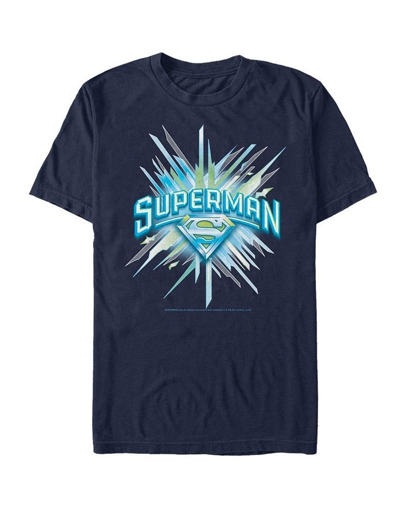 DC Men's Superman Chrystal Logo Short Sleeve T-Shirt $15.75 T-Shirts