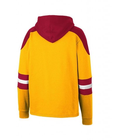 Men's Gold USC Trojans Lace-Up 4.0 Pullover Hoodie $33.00 Sweatshirt