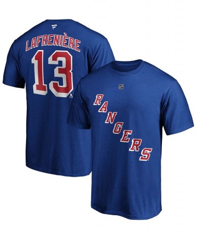 Men's Alexis Lafrenière Blue New York Rangers Authentic Stack Name and Number T-shirt $19.03 T-Shirts