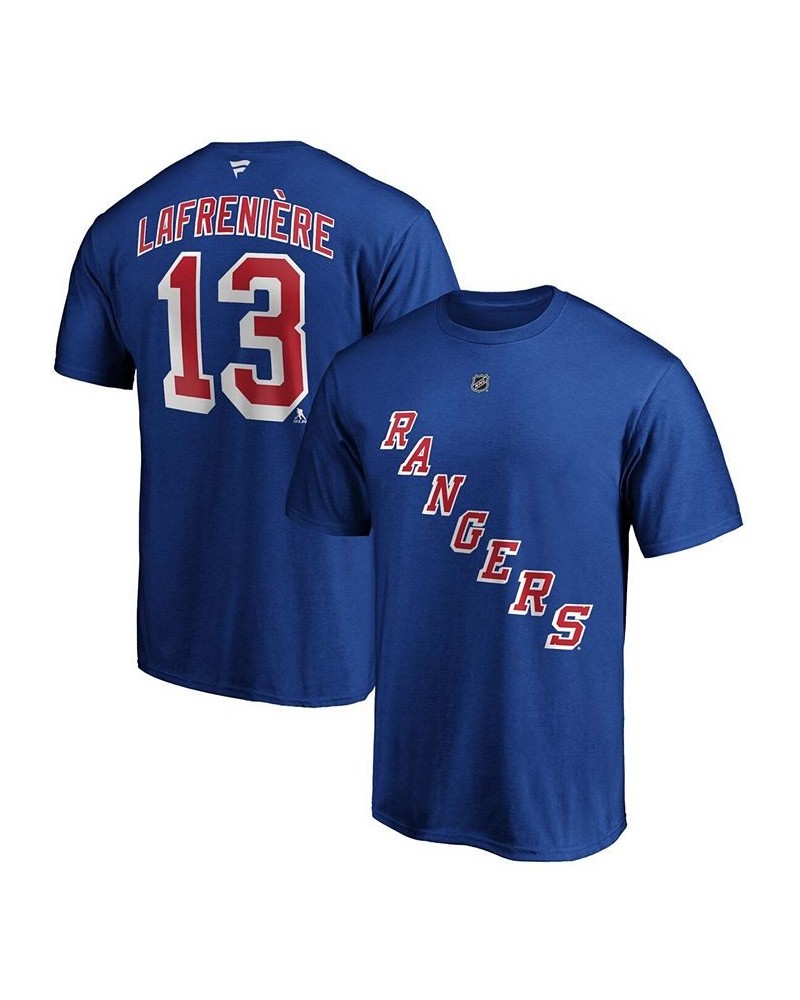 Men's Alexis Lafrenière Blue New York Rangers Authentic Stack Name and Number T-shirt $19.03 T-Shirts