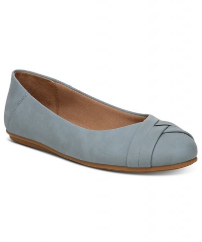 Women's Sennette Crisscross Ballet Flats Blue $29.89 Shoes