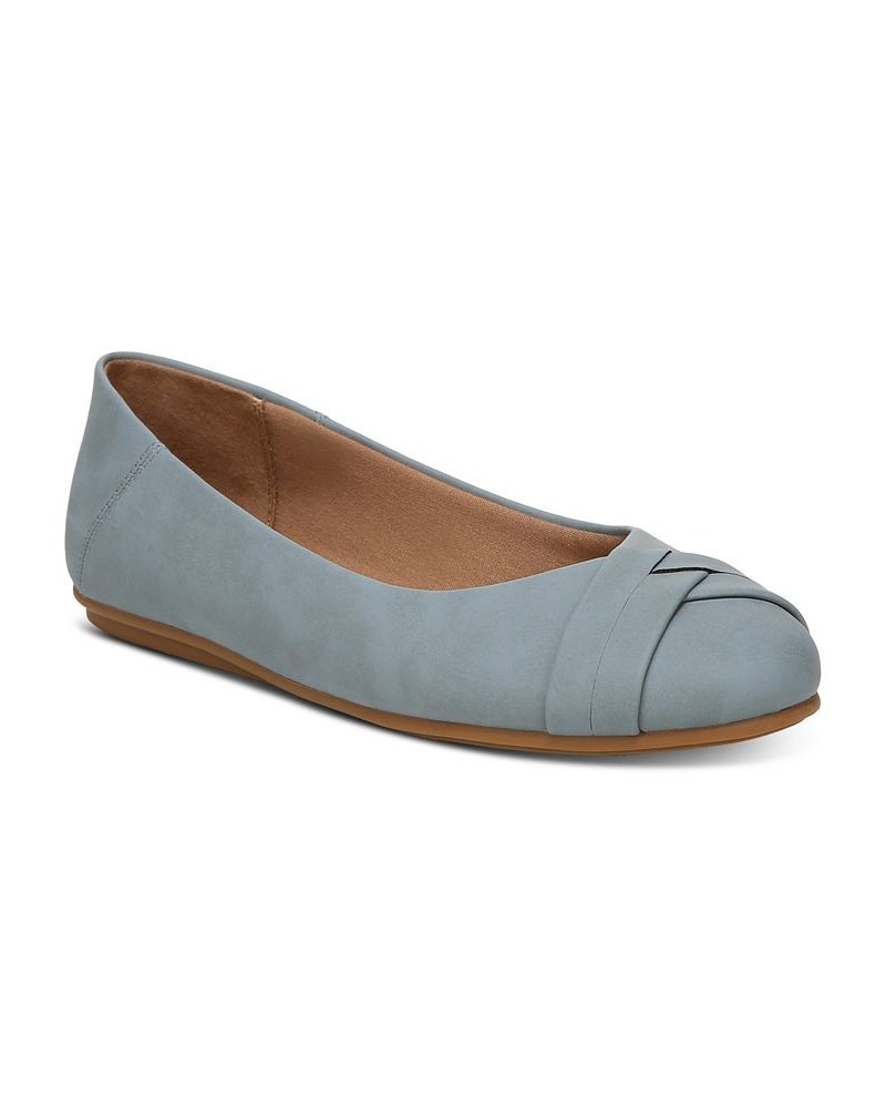 Women's Sennette Crisscross Ballet Flats Blue $29.89 Shoes