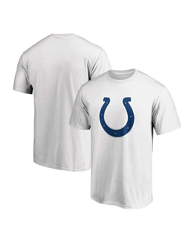 Men's White Indianapolis Colts Primary Logo Team T-shirt $12.71 T-Shirts