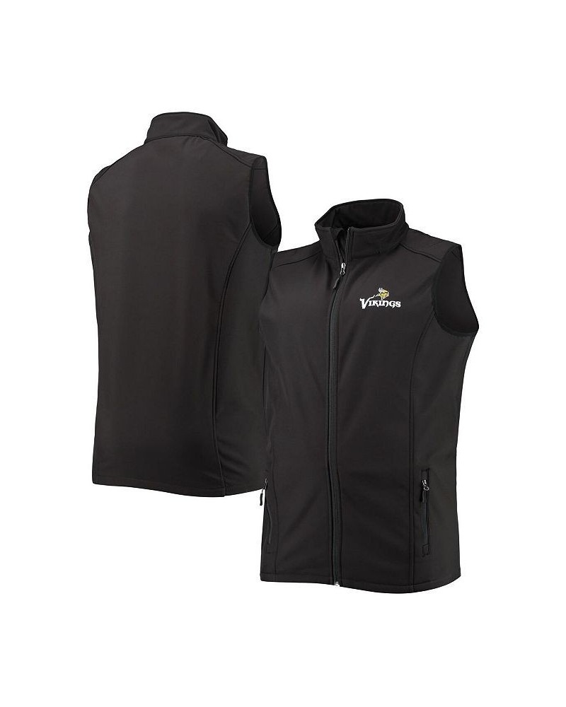 Men's Charcoal Minnesota Vikings Big and Tall Archer Softshell Full-Zip Vest $43.19 Jackets