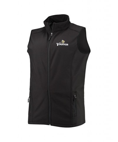 Men's Charcoal Minnesota Vikings Big and Tall Archer Softshell Full-Zip Vest $43.19 Jackets