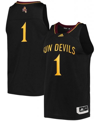 Men's 1 Black Arizona State Sun Devils Reverse Retro Jersey $31.57 Jersey