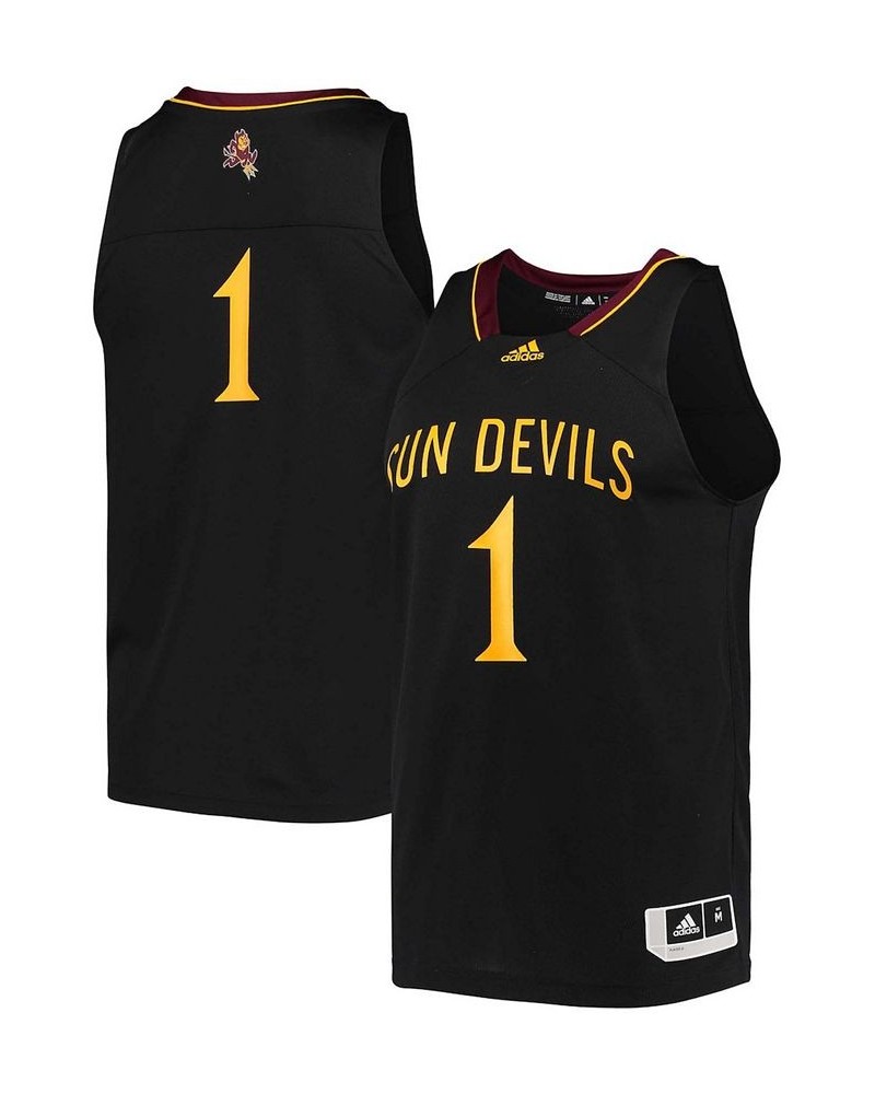 Men's 1 Black Arizona State Sun Devils Reverse Retro Jersey $31.57 Jersey