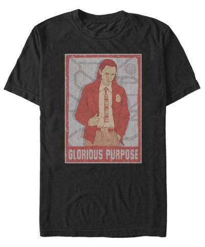 Men's Glorious Purpose Short Sleeve Crew T-shirt Black $20.29 T-Shirts