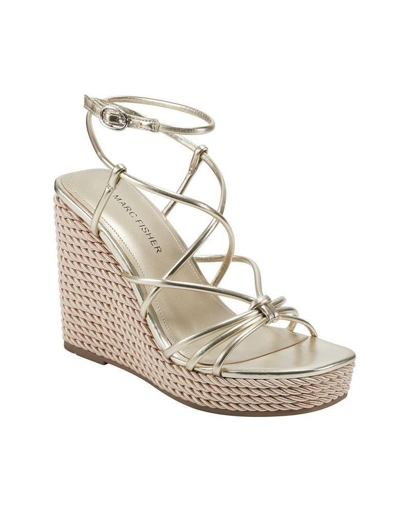 Women's Zarah Wedge Dress Sandals PD03 $47.52 Shoes