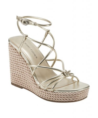 Women's Zarah Wedge Dress Sandals PD03 $47.52 Shoes