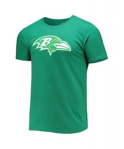 Men's Branded Lamar Jackson Green Baltimore Ravens St. Patrick's Day Icon Player T-shirt $15.98 T-Shirts