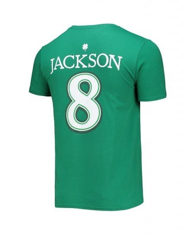 Men's Branded Lamar Jackson Green Baltimore Ravens St. Patrick's Day Icon Player T-shirt $15.98 T-Shirts