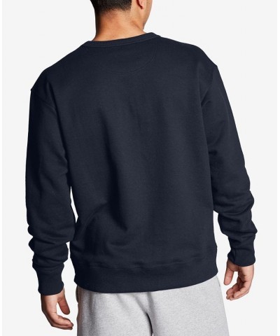 Men's Powerblend Fleece Logo Sweatshirt Navy $21.85 Sweatshirt