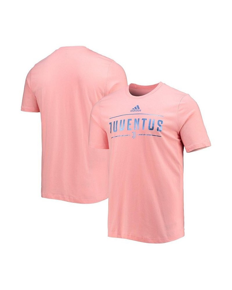 Men's Pink Juventus Iridescent Graphic T-shirt $21.00 T-Shirts