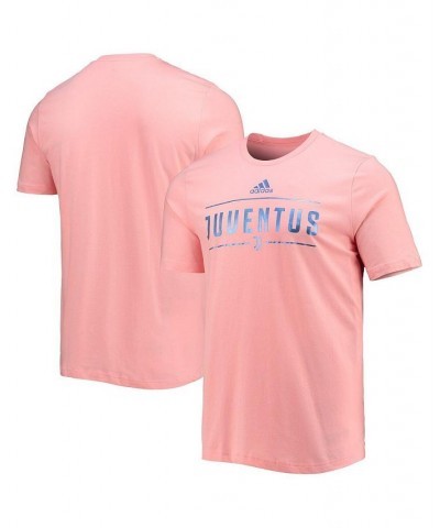 Men's Pink Juventus Iridescent Graphic T-shirt $21.00 T-Shirts