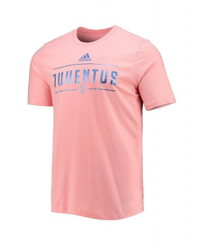 Men's Pink Juventus Iridescent Graphic T-shirt $21.00 T-Shirts