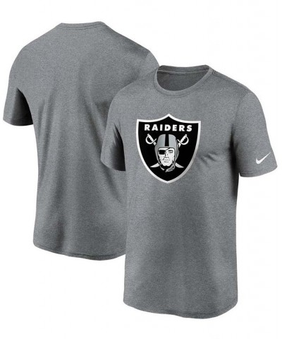 Men's Big and Tall Heathered Charcoal Las Vegas Raiders Logo Essential Legend Performance T-shirt $20.39 T-Shirts