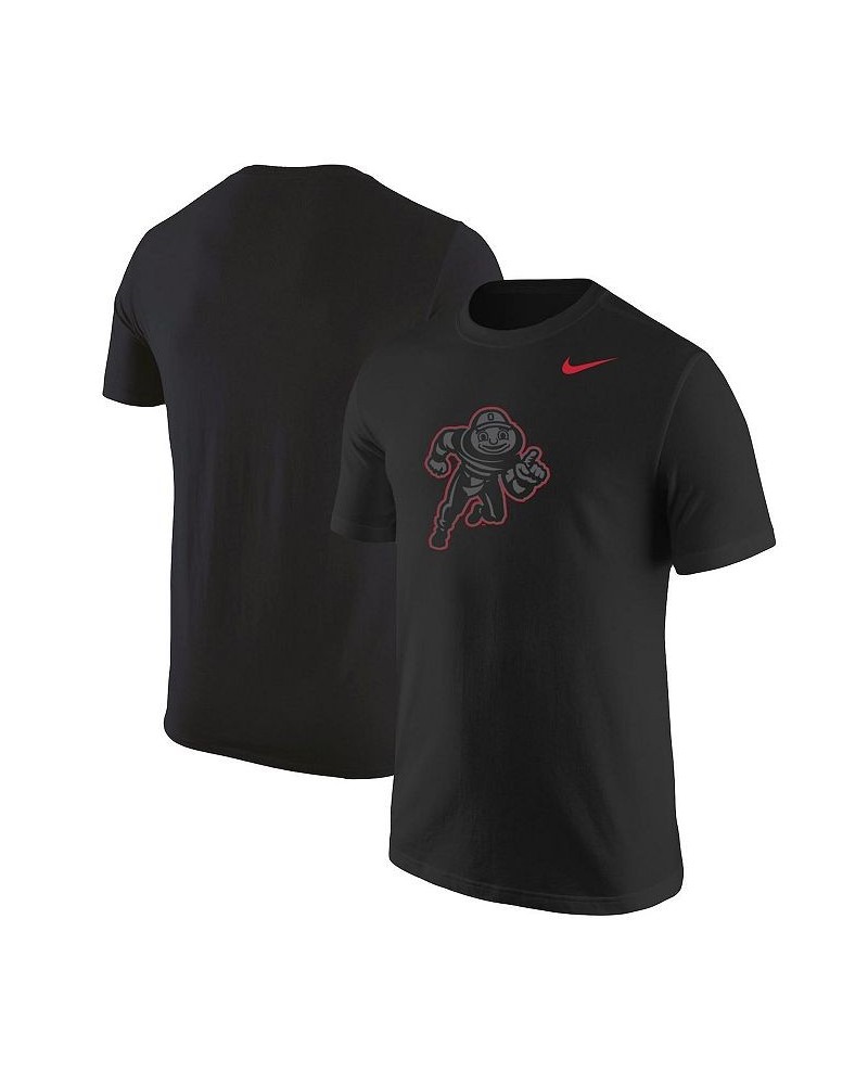 Men's Black Ohio State Buckeyes Mascot Logo Color Pop T-shirt $23.39 T-Shirts