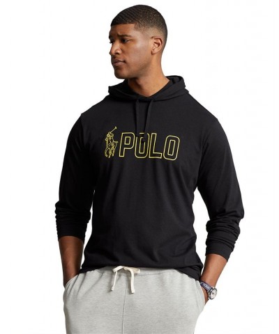 Men's Big & Tall Logo Jersey Hooded T-Shirt Black $42.07 T-Shirts