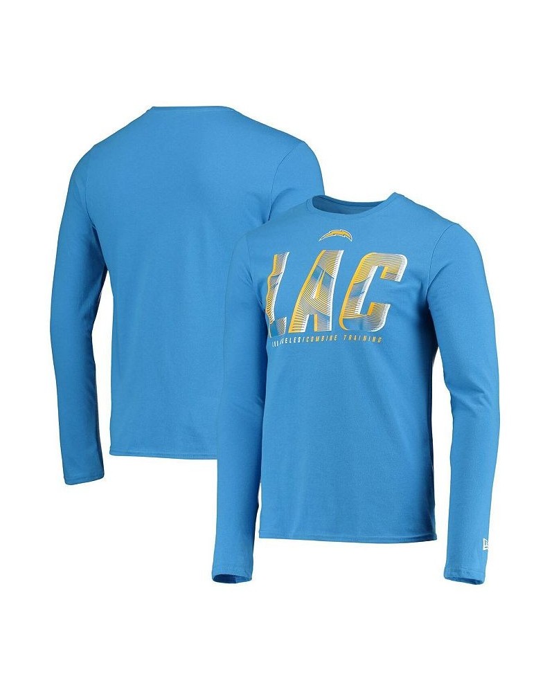 Men's Powder Blue Los Angeles Chargers Combine Authentic Static Abbreviation Long Sleeve T-shirt $17.94 T-Shirts