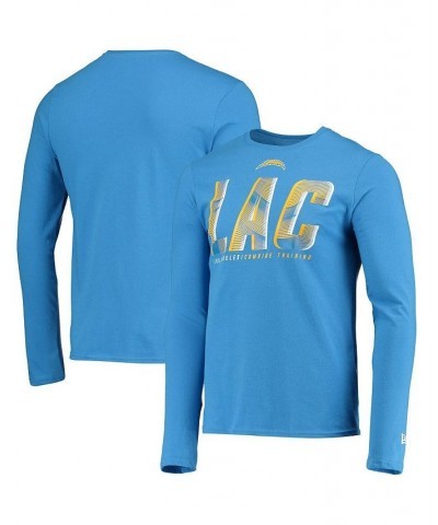 Men's Powder Blue Los Angeles Chargers Combine Authentic Static Abbreviation Long Sleeve T-shirt $17.94 T-Shirts