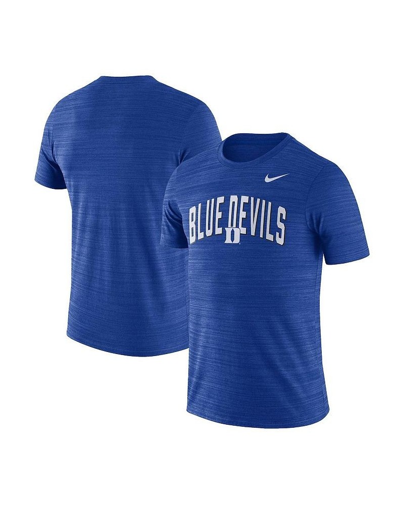 Men's Royal Duke Blue Devils Game Day Sideline Velocity Performance T-shirt $18.40 T-Shirts