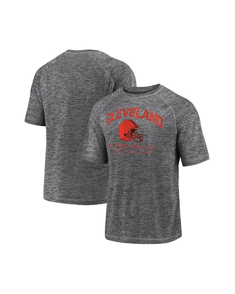 Men's Branded Gray Cleveland Browns Shade Battle Ready Raglan Space-Dye T-shirt $14.08 T-Shirts