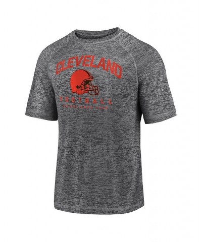 Men's Branded Gray Cleveland Browns Shade Battle Ready Raglan Space-Dye T-shirt $14.08 T-Shirts