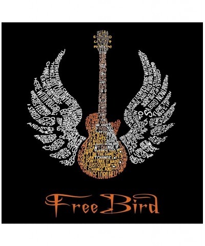 Lyrics to Free Bird Men's Raglan Word Art T-shirt Gray $20.70 T-Shirts