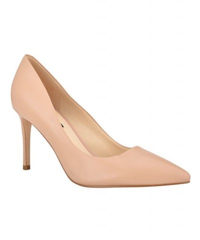 Women's Ezra Stiletto Pointy Toe Dress Pumps Tan/Beige $46.53 Shoes