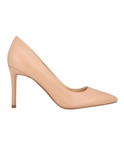 Women's Ezra Stiletto Pointy Toe Dress Pumps Tan/Beige $46.53 Shoes