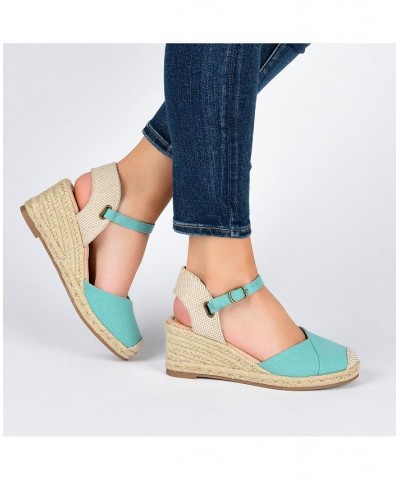 Women's Ashlyn Espadrille Sandals Blue $40.00 Shoes