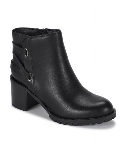 Women's Hensley Lug Sole Bootie Black $40.33 Shoes