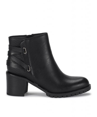 Women's Hensley Lug Sole Bootie Black $40.33 Shoes