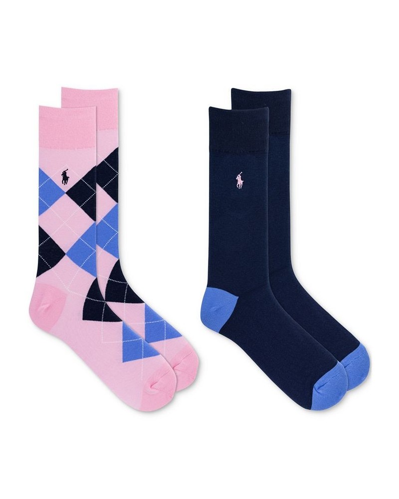 Men's Argyle Slack Socks, 2-Pack Pink $13.76 Socks