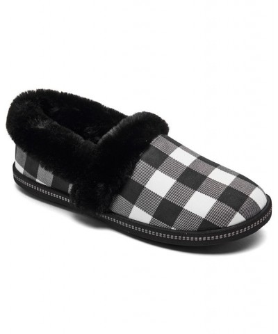 Women's Cozy Campfire - Check Mate Indoor and Outdoor Slippers Black $13.50 Shoes