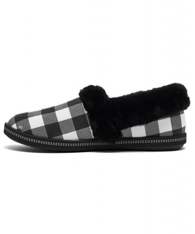 Women's Cozy Campfire - Check Mate Indoor and Outdoor Slippers Black $13.50 Shoes