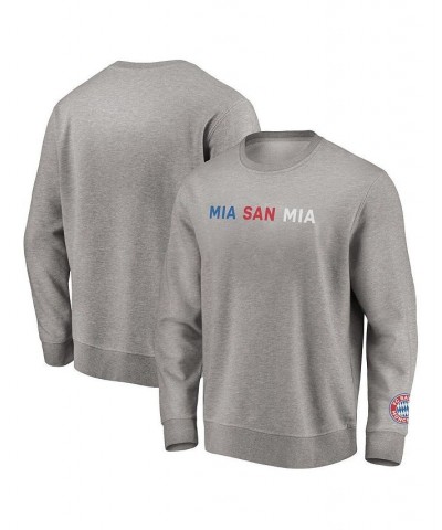 Men's Branded Heathered Gray Bayern Munich True Color Pullover Sweatshirt $33.47 Sweatshirt