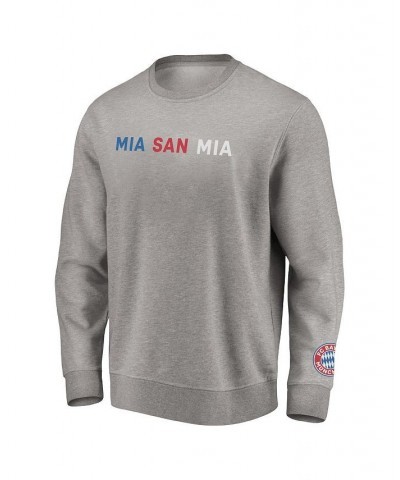 Men's Branded Heathered Gray Bayern Munich True Color Pullover Sweatshirt $33.47 Sweatshirt