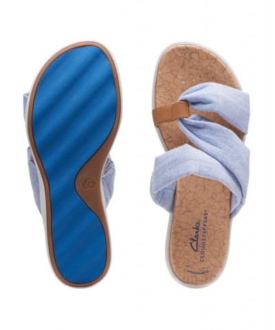 Women's Cloudsteppers Eliza Skip Sandal Blue $42.50 Shoes