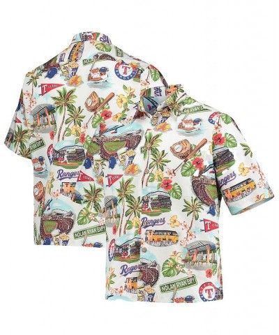 Men's White Texas Rangers Scenic Button-Up Shirt $57.20 Shirts