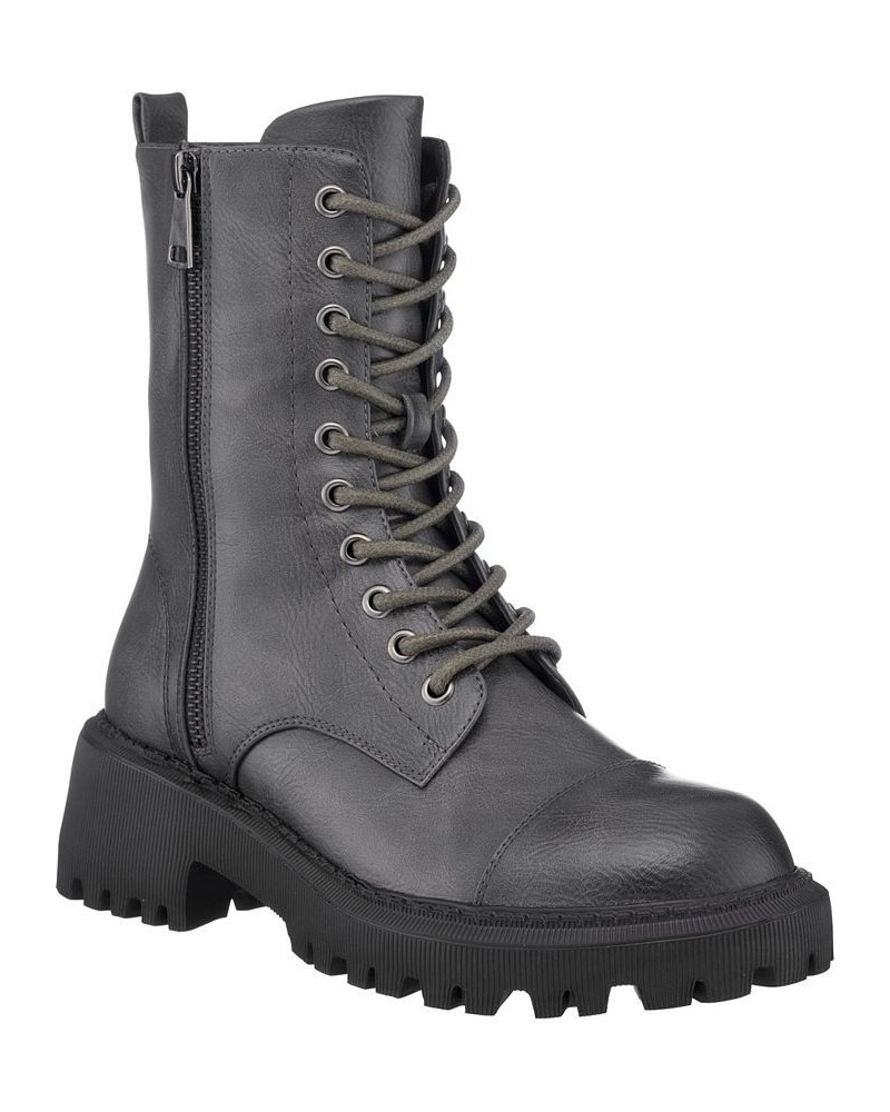 Women's Mckay Lace-Up Boots Black $41.40 Shoes