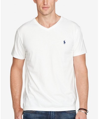 Men's Big & Tall Classic Fit V-Neck T-Shirt White $27.30 T-Shirts