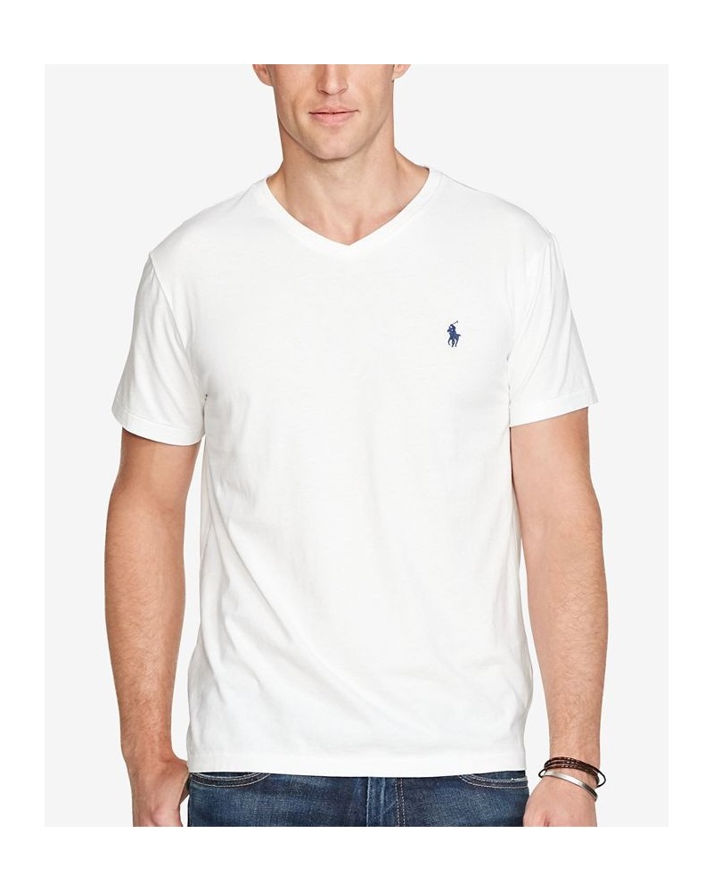 Men's Big & Tall Classic Fit V-Neck T-Shirt White $27.30 T-Shirts