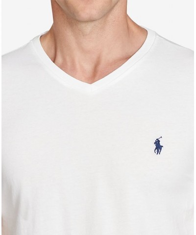 Men's Big & Tall Classic Fit V-Neck T-Shirt White $27.30 T-Shirts