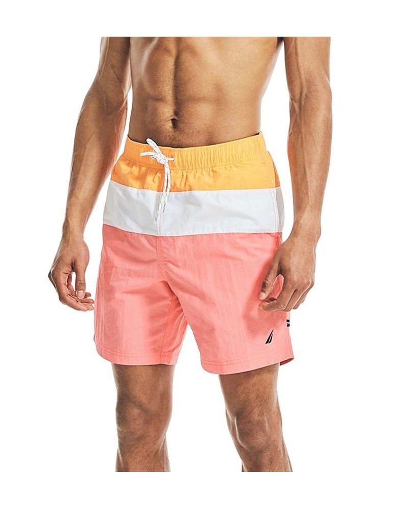 Men's Colorblocked Swimsuit Red $18.51 Swimsuits