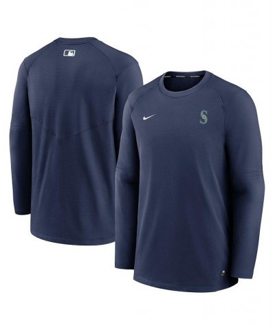 Men's Navy Seattle Mariners Authentic Collection Logo Performance Long Sleeve T-shirt $43.20 T-Shirts