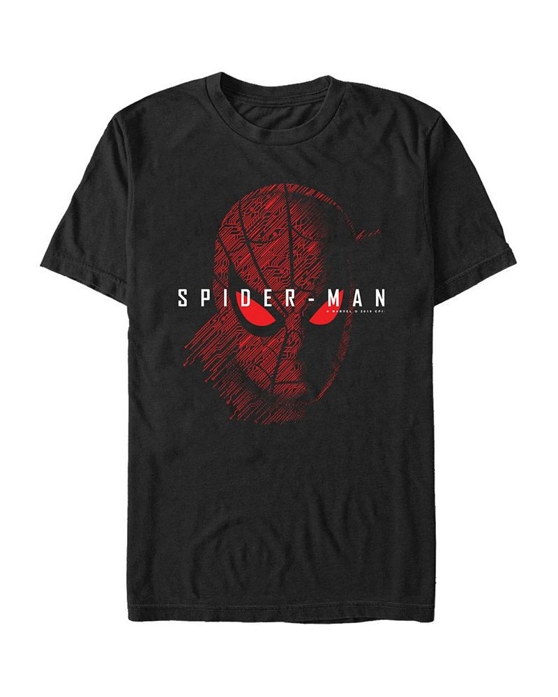 Marvel Men's Spider Man Far From Home Tech Big Face, Short Sleeve T-shirt Black $20.99 T-Shirts