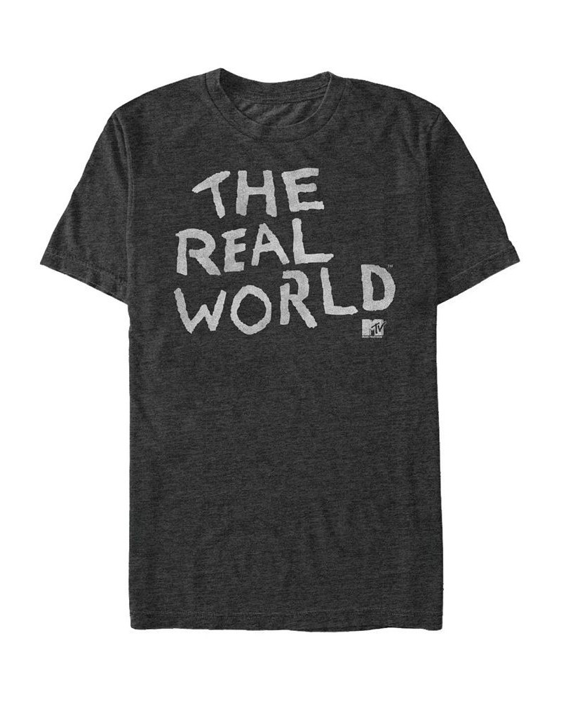 MTV The Real-World Logo Short Sleeve T-Shirt Gray $16.45 T-Shirts