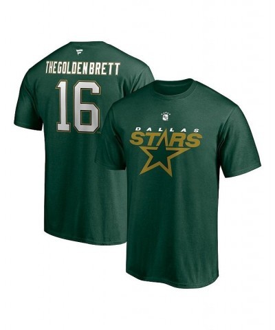 Men's Branded Brett Hull Kelly Green Dallas Stars Authentic Stack Retired Player NickName and Number T-shirt $16.20 T-Shirts